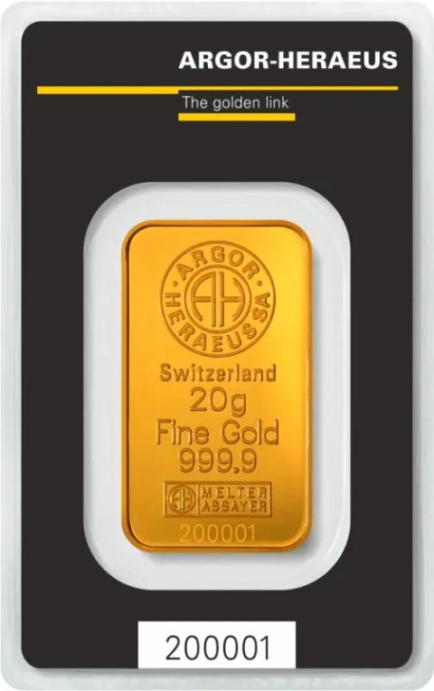20 g Kinebar Gold Bar | Argor-Heraeus