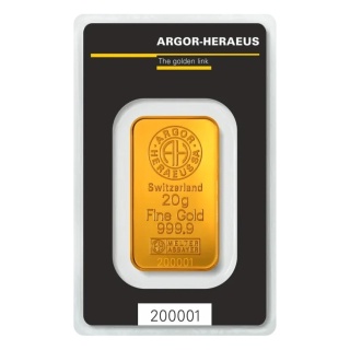 20 g Kinebar Gold Bar | Argor-Heraeus