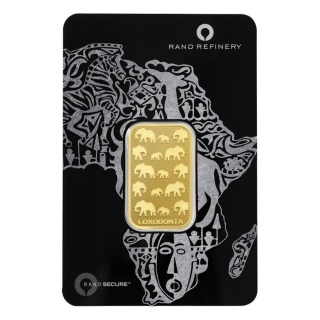 20 g Loxodonta Africana Gold Bar | Rand Refinery