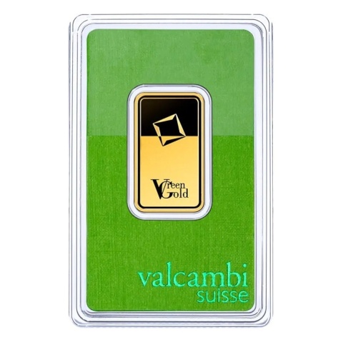 20 g Gold Bar | Valcambi | Green Gold – obverse