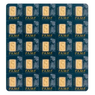 25 x 1 g Multigram Gold Bar | PAMP Suisse