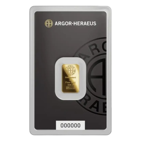 2 g Gold Bar | Argor-Heraeus – obverse