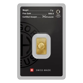 2 g Gold Bar | Argor-Heraeus