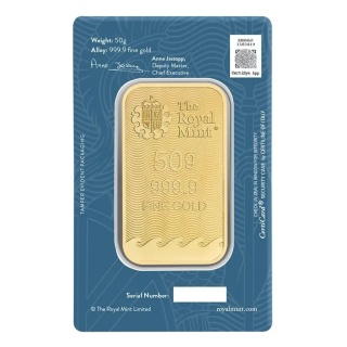 50 g Britannia Gold Bar | The Royal Mint