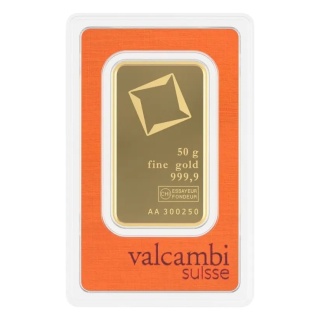 50 g Gold Bar | Valcambi | Minted