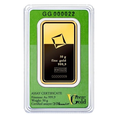 50 g Gold Bar Valcambi | Green Gold