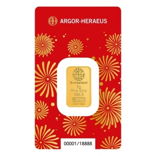 5 g Year of the Horse Gold Bar 2026 | Argor-Heraeus