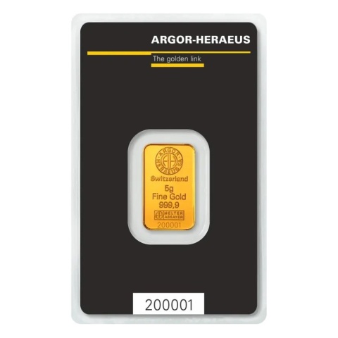 5 g Gold Bar | Argor-Heraeus | Kinebar