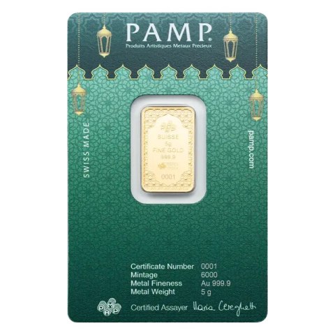 5 g Eid Mubarak Gold Bar | PAMP Suisse