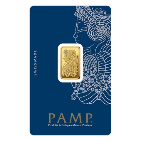 5 g Gold Bar | PAMP Fortuna – obverse