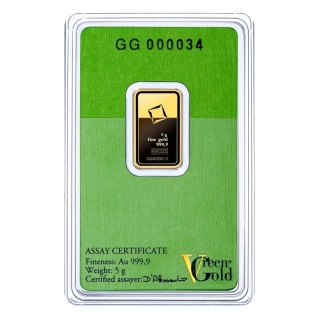 5 g Gold Bar | Valcambi | Green Gold