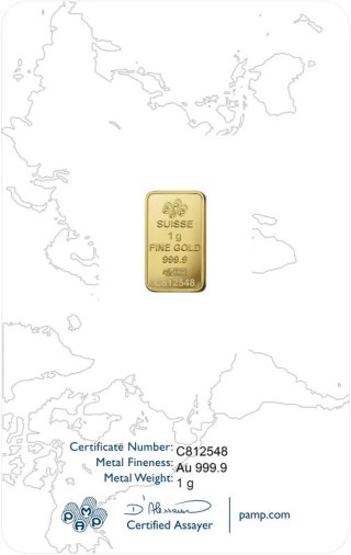 1 g Rosa Gold Bar | PAMP Suisse