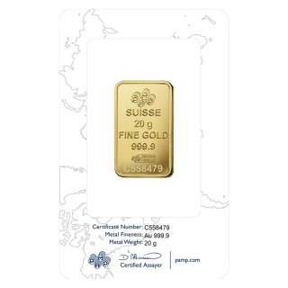 20 g Rosa Gold Bar | PAMP Suisse
