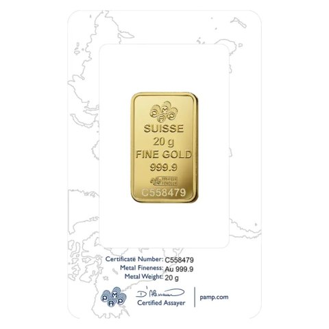 20 g Rosa Gold Bar | PAMP Suisse