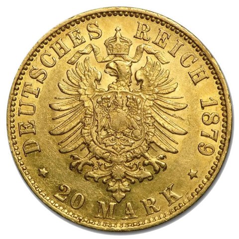 20 Mark Free and Hanseatic City of Hamburg Gold Coin | 1875 - 1913