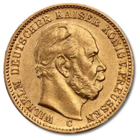 20 Mark German Emperor and King of Prussia Wilhelm I Gold Coin | 1871 - 1888
