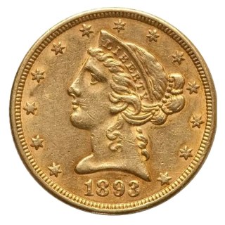 5 Dollars "Liberty Head" Gold Coin | 1795-1929