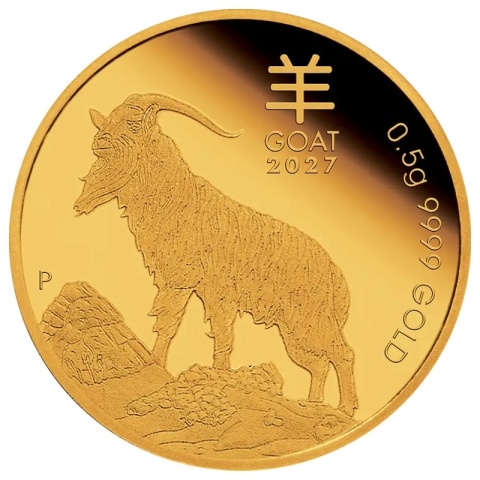 0.5 g Lunar III Year of the Goat Gold Coin | 2027